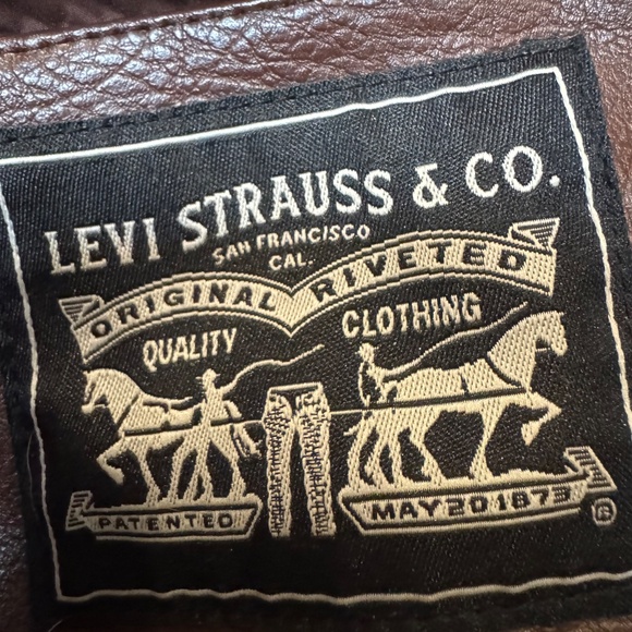 Brown Levi Strauss Moto Jacket - Picture 3 of 6